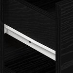 vidaXL Buffet Chêne noir 120 x 36 x 69 cm Bois d'ingénierie