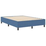 Lit Box Spring vidaXL Bleu 140x200 cm en Tissu Côtelé