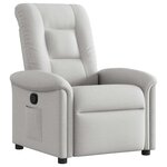 vidaXL Fauteuil inclinable gris nuage tissu