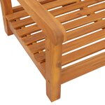 vidaXL Banc suspendu 2 places 110x56x58 cm en bois massif d'acacia