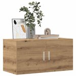vidaXL Armoire murale chêne artisanal 80x39x40 cm bois d'ingénierie