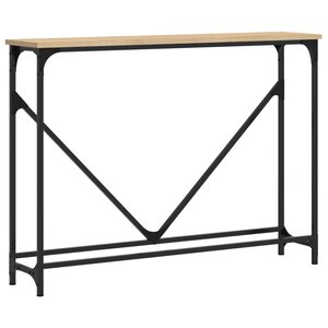vidaXL Table console chêne sonoma 102x22 5x75 cm bois d'ingénierie