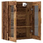 vidaXL Armoire murale suspendue vieux bois 69 5x34x90 cm