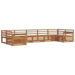 vidaXL Ensemble de canapés d'extérieur 7 pc Naturel