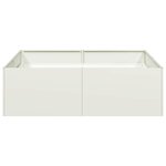 vidaXL Jardinière blanc 100x100x30 cm acier