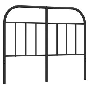 vidaXL Tête de lit métal noir 120 cm