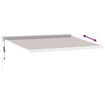 vidaXL Auvent rétractable automatique marron 450x300 cm