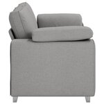 Canapé loveseat vidaXL Gris nuage 140 cm en tissu