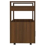 vidaXL Chariot de cuisine Chêne marron 60x45x80 cm Bois d'ingénierie