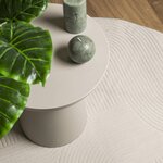 vidaXL Tapis IZA poils courts style scandinave crème Ø 200 cm
