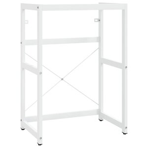 vidaXL Cadre de lavabo de salle de bain Blanc 59x38x83 cm Fer