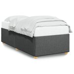 vidaXL Cadre de lit Gris foncé 80x200 cm Tissu