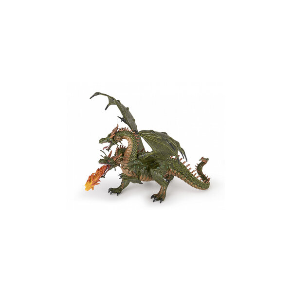 Figurine Dragon à Deux Têtes - Gardien de Trésors Éblouissants