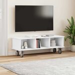 vidaXL Meuble TV Blanc 100 x 35 x 35 cm Bois d'ingénierie