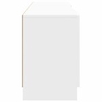 vidaXL Meuble TV Blanc brillant 150 x 31 x 47 cm Bois d'ingénierie