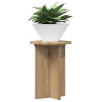 vidaXL Support de Plante 2 pièces Chêne artisanal Ø29 5 x 40 cm