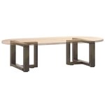 vidaXL Pieds de table basse en T  2 pièces  noir  40 x 25 x (30-31) cm  acier