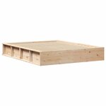 vidaXL Cadre de lit Marron 160 x 200 cm Pin massif