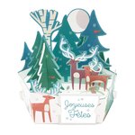 Carte de voeux noël pop up 3d - rennes - draeger paris