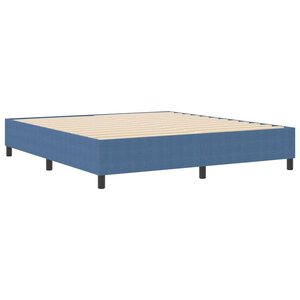 vidaXL Cadre de lit plateforme Bleu 180 x 200 cm tissu