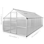 vidaXL Serre Aluminium renforcé 10 53 m²