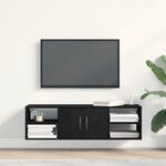 Étagère murale vidaXL Chêne noir 140x41x75 cm Bois d'ingénierie