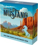 Pièce de monnaie en Argent 1 Dollar g 31.1 (1 oz) Millésime 2026 American Lunar Series MUSTANG