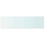 vidaXL Panneau pour étagère Verre transparent 110 x 30 cm