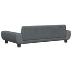 vidaXL Canapé pour enfants gris foncé 100x54x33 cm velours