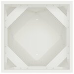 vidaXL Jardinière 2 Pièces Blanc 40 x 40 x 75 cm Acier