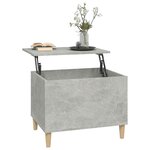 vidaXL Table basse Gris béton 60x44 5x45 cm Bois d'ingénierie