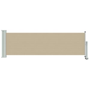 vidaXL Auvent latéral 100 x 300 cm 100  polyester fer acier