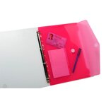 Sachet De 5 Pochettes-enveloppes Perforées Polypropylène - A4 - Couleurs Assorties - X 10 - Exacompta