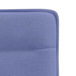 vidaXL Chaises à manger lot de 4 bleu jean tissu
