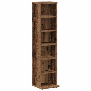 vidaXL Armoire à CD vieux bois 21x20x88 cm bois d'ingénierie