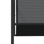 vidaXL Ensemble à manger de jardin 11 Pièces noir textilène