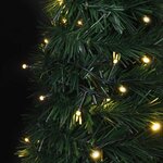 vidaXL Sapin de Noël with LED String Lights Vert 150 x 150 cm PVC