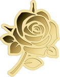 Monnaie ROSE Valentine 1/1000 Oz Medaille Or (PRÉCOMMANDE)