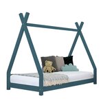 Lit tipi enfant NAKANA 90 x 200 vert pétrole