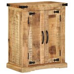 vidaXL Buffet 55x35x70 cm Bois massif Mangue brut