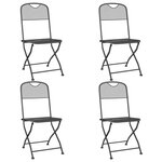 vidaXL Ensemble à manger de jardin 5 Pièces Maille Métal Anthracite