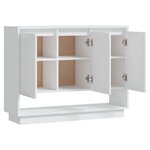 vidaXL Buffet Blanc 97x31x75 cm Bois d'ingénierie