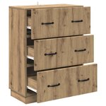 vidaXL Armoire à tiroirs Chêne artisanal 66 x 34 5 x 87 cm