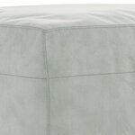 vidaXL Ensemble de canapés 3 Pièces avec coussins Gris clair Velours