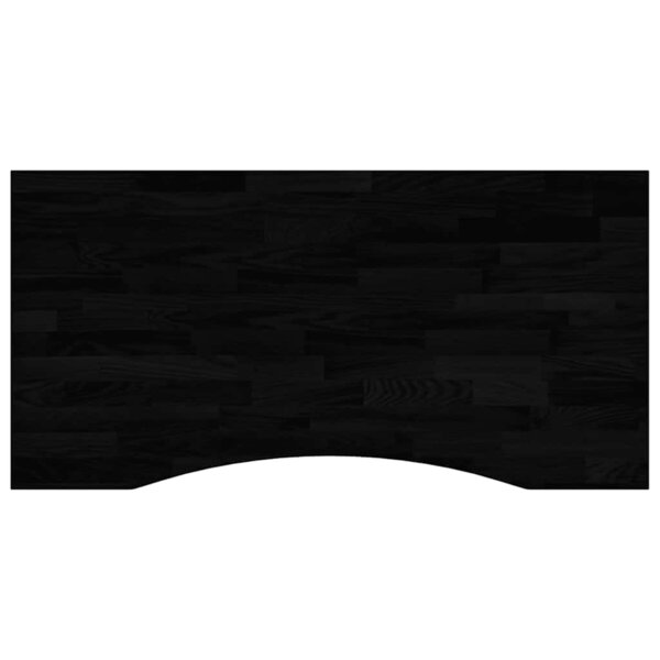 vidaXL Dessus de bureau marron foncé bois chêne massif rectangulaire