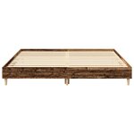 vidaXL Cadre de lit sans matelas vieux bois 160x200 cm bois ingénierie