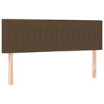 vidaXL Sommier à lattes de lit avec matelas Marron foncé 140x190 cm