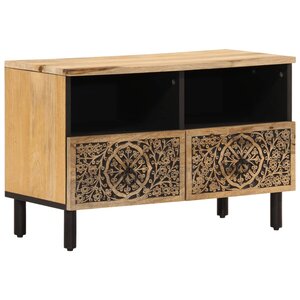 vidaXL Meuble TV 70x33x46 cm Bois massif de manguier