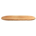 vidaXL Dessus de table 120x60x2 cm bois de chêne massif ovale
