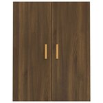 vidaXL Armoire murale suspendue Chêne marron 69 5x34x90 cm
